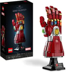 LEGO 76223 Marvel Nano Gauntlet, Iron Man Model with Infinity Stones, Avengers: