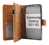 XL Standcase Lyxfodral Samsung Galaxy S21 5G (SM-G991B) (Brun)