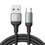 Joyroom USB-A-mikro-USB-kaapeli pikalatauksella 2,4 A, 1,2 m - Musta