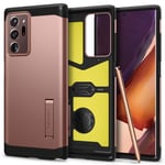 Spigen Tough Armor Compatible with Samsung Galaxy Note 20 Ultra Shockproof Air Cushion and Dual Layer with Kickstand Protective Case for Samsung Galaxy Note 20 Ultra - Bronze