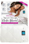 Electric Blanket Quilted Single Bed Size Heated Mattress Cover