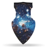 Alician Face Scarf Ear Loops 3D Starry Sky Digital Printing Face Mask Balaclava Neck Gaiter Outdoors BXHE044 One size