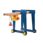 New Classic Toys- Wooden Crane, 930, Bleu, 570 x 295 x 360mm