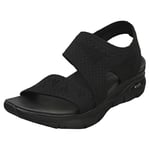 Skechers Arch Fit Vegan Womens Black Walking Sandals - 4 UK