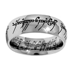 SILVEGO Bague Steel Ring of Power from Lord of The Rings Movie RRC2010 - Circuit : 54 mm sSL3192-54 Marque, Estándar, Métal, Aucune pierre précieuse