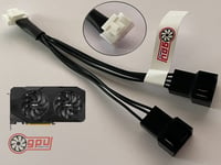 ASUS GTX 1660 Ti TUF RTX 2060 2070 SUPER DUAL EVO V2 6 PIN PWM Fan Adapter Cable