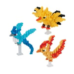 NANOBLOCK NBPM.046-48 - POKEMON LEDGENDARY BIRD BUNDLE - ZAPDOS MOLTRES ARTICUNO