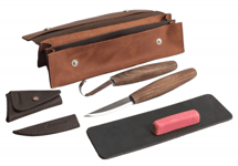 BeaverCraft S01X Täljkit med Läderfodral - Brun