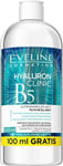 Eveline Hyaluron Clinic Ultra Moisturizing Soothes Micellar Water 3in1 500ML