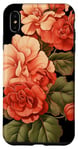 Coque pour iPhone XS Max Fleur de bégonia florale vintage