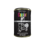 Paint Factory Jet Black Gloss Tin Paint for Interior Exterior Fast Drying 300ml