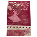 I Love you More Then Words Can Say Sentimental Verse Valentine's Day Card New