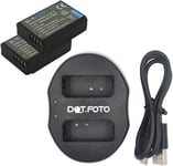 Battery x2 & Dual USB Charger for Canon LP-E10 | EOS 1100D 1200D 1300D