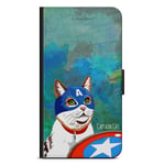 iPhone 12 Mini Plånboksfodral - Kapten Katt