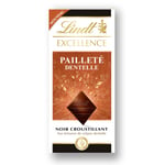 Tablette De Chocolat Noir Crêpe Dentelle Excellence Lindt - La Tablette De 100g