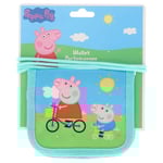 Leksaker Barn Plånbok 13x11 Peppa Pig Greta Gris Wallet Turkos C