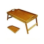 Folding Bamboo Breakfast Tray Large Over Bed Wooden Dining Table Stand Foldable Kitchen ... Brand New by Sifcon