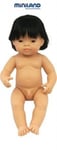 Miniland Educational 31055 Baby doll asian boy- 40 cm- 15 .75 in.Polybag