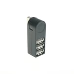 Unbranded 3 ports usb 2.0 hub rotating splitter adapter for pc noteboo