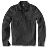 Brandit US Shirt Longsleeve, Black, 5XL