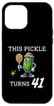 Coque pour iPhone 12 Pro Max Pickleball This Pickle TURNS 41 Pickleball 41e anniversaire