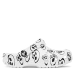 Sandaler och Slip-ons Crocs Crocs Classic Skull Print Clog Kids 209083 White/Black 103