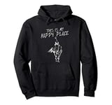 This is My Happy Place Horse Lover Riding Horses Equestrian Pullover Hoodie