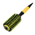 Round Hair Brush Hair Brushes Nylon Bristle Round Brush Yellow 10.04"x2.56"