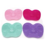 Scrubber Board Makeup Brush Cleaner, Silicone Material (purp