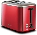 Morphy Richards Equip Red 2 Slice Toaster - Defrost And Reheat Settings - 2 Slo