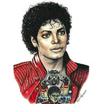 Wee Blue Coo Wayne Maguire Tattooed Thriller Michael Jackson Inked Ikon Canvas Print