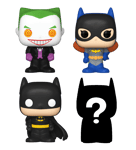 Funko Bitty Pop Joker Batman Batgirl DC Comics Mystery Figure (4 Pack)