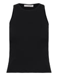 Rib Knit Tank Top Tops T-shirts & Tops Sleeveless Black A-View