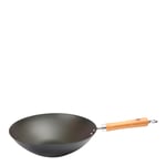 Dexam School of Wok Wokpanna 30 cm med bambuhandtag Svart