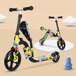 ZYCWBW Scooter for Kids Up Wheels, Adjustable Height Kick Scooters for Boys And Girls, Rear Fender Brake, Lightweight Folding Light Up Kids Scooter, 50 Weight Capacity,Yellow