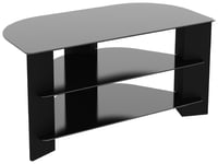 AVF Wood Effect Up To 42 Inch TV Corner Stand - Black