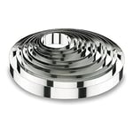 Lacor 68524 Emporte-Pièces Cercle à Tarte Ronde 24 x 4,5 cm 18 / 10