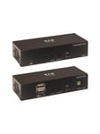 Eaton Series DisplayPort to HDMI over Cat6 Extender Kit with KVM Support 4K 60Hz 4:4:4 USB PoC HDCP 2.2 up to 230 ft. TAA