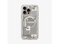 Etui Spigen Ultra Hybrid Mag z MagSafe na iPhone 15 Pro - tytan naturliga (wzór Zero One)