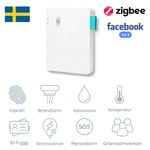 Sensor Alarm Svenskt komplett premium hemlarm - ZigBee - Väktarutryckning