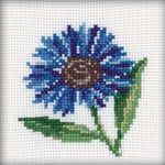 Broderikit blåklint 10x10 cm RTO