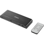 SpeaKa Professional SP-HDA-550 4 ports Switch HDMI ARC (canal de retour du son) 4096 x 2160 pixels