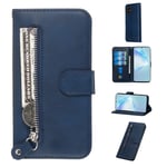 Samsung Galaxy S20 Plus / 5G - Läderfodral/Plånboksfodral m/ytterficka Blå