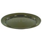 Highlander 24cm Flat Poly Plate, Olive Green