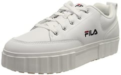 FILA Femme Sandblast L Wmn Sneaker, White, 38 EU