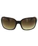 Ray-Ban Butterfly Womens Light Havana Brown Gradient Sunglasses - One Size