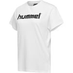 Hummel Go Cotton Logo T-skjorte - Hvit Dame T-skjorter unisex