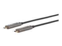MicroConnect Premium - USB-kabel - USB-C (hane) till USB-C (hane) - USB 3.1 Gen 2 - 10 m - Active Optical Cable (AOC) - svart