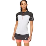 Asics Women's Fujitrail Top Graphite Grey/Brilliant White XS, Graphite Grey/Brilliant White