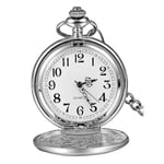 Klassisk Vintage Fickur Julgåva (silver)-D7